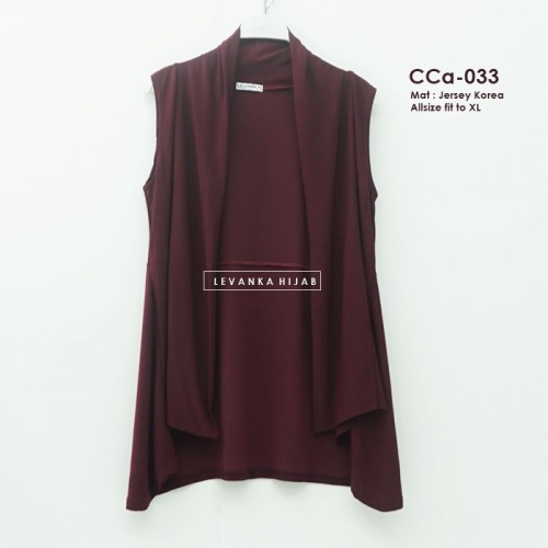 CCa-033 Cardigan Tanpa Lengan